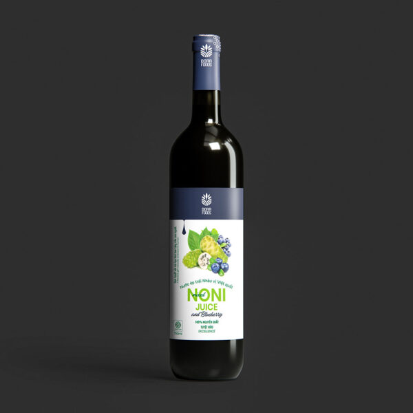 Noni Juice and Blueberry Mixed - Glass Bottle 750ml