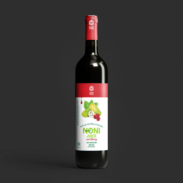 Noni Juice and Cherry Mixed - Glass Bottle 750ml
