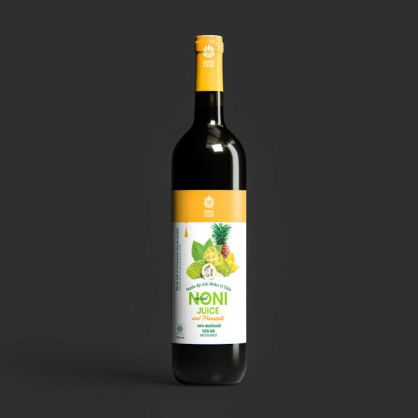 Noni Juice and Pineapple Mixed - Glass Bottle 750ml